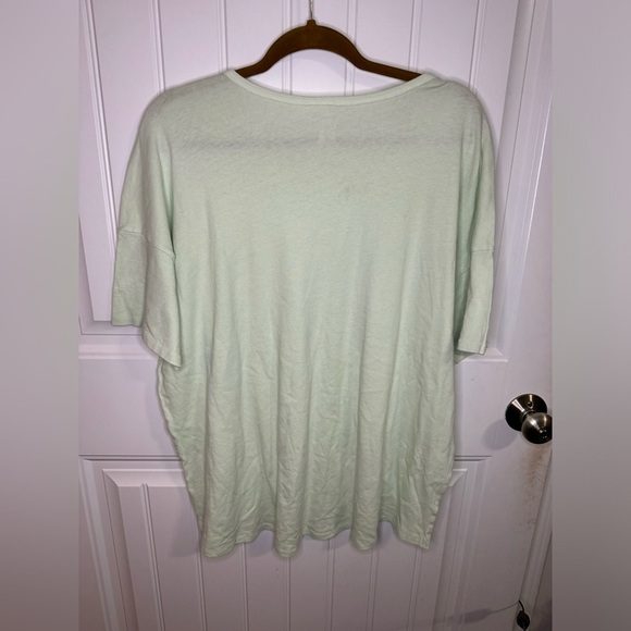 Offline by Aerie Green “Yeah, Sure, Ok” Graphic Tee with Yellow and White Text - Picture 6 of 6